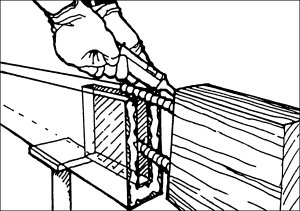 Timber Resin Splice repair drawing - how to repair a rotted beam or joist end