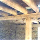 Farmhouse floor joists on carrier beams